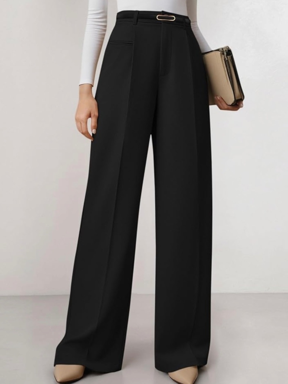 Wide Leg High Waist Elegant Pants for Women